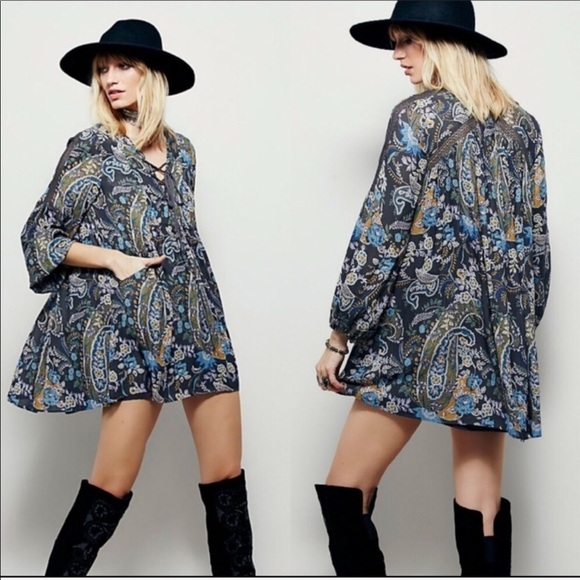 Free People Dresses & Skirts - FREE PEOPLE rain or shine floral paisley dress
